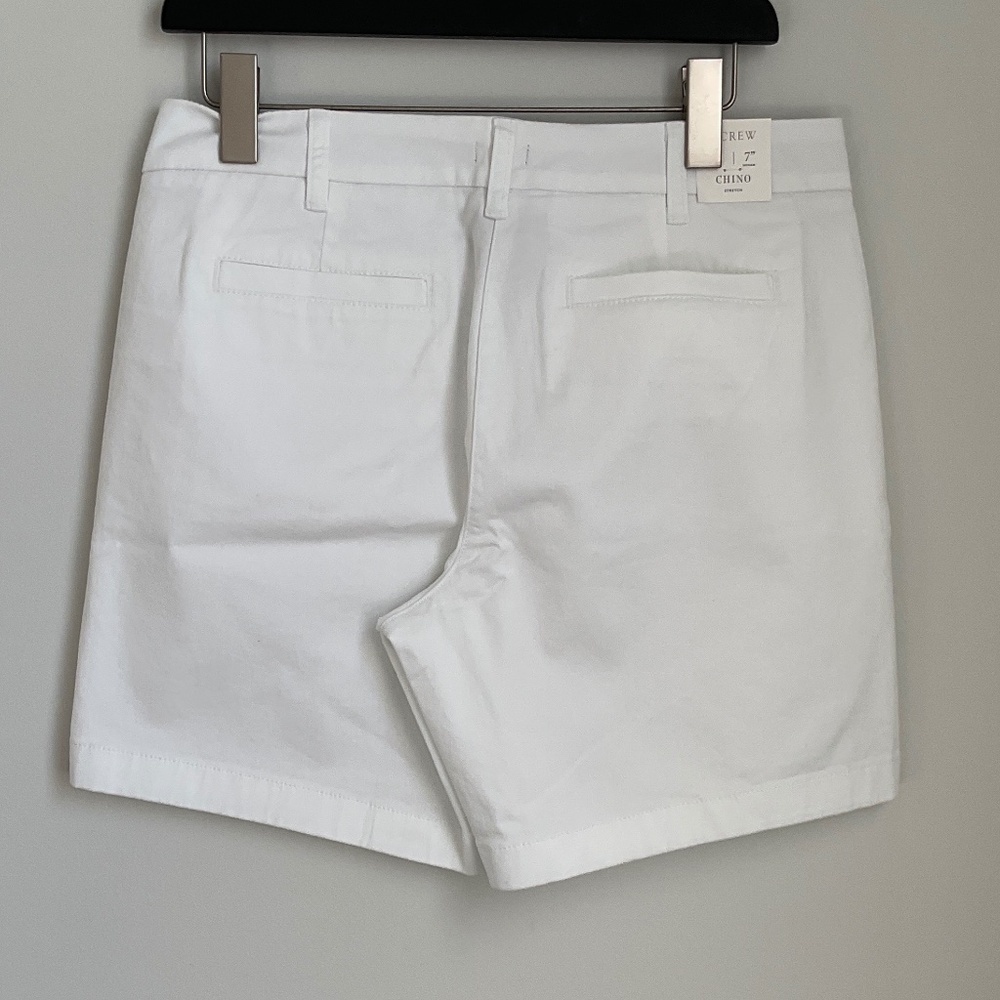 J Crew White Stretch Chino Short Size Various - Picture 5 of 6